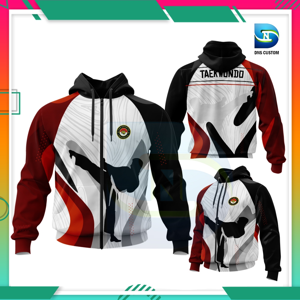 Hoodie Taekwondo DNS CUSTOM / Jaket Hoodie Taekwondo Fullprinting