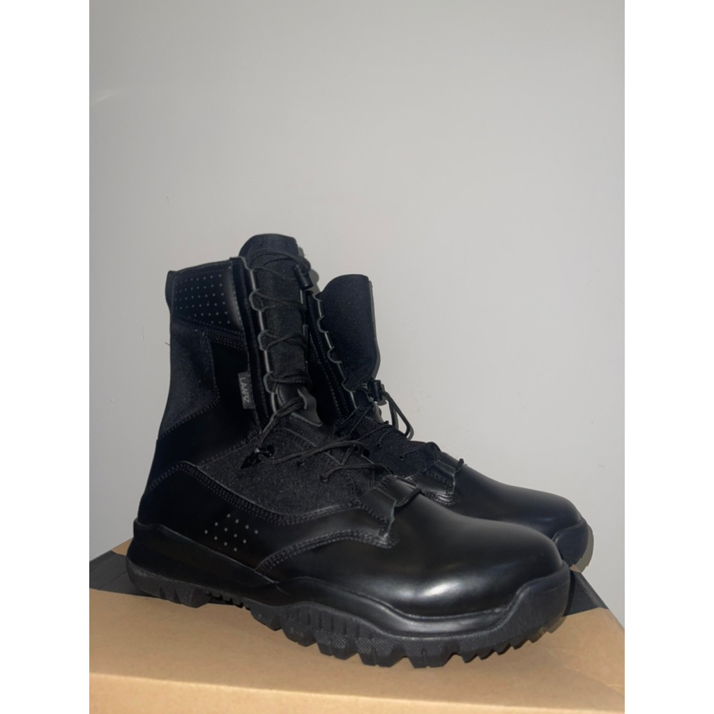 Sepatu PDL Hitam Taktis Satgas Libanon Ori Merk Laarz