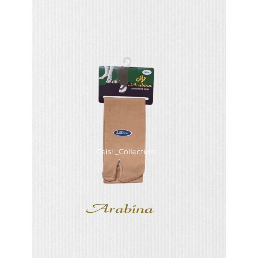 ARABINA Kaos Kaki Wanita Muslim Jempol (Thumb Sock) Selutut By Mundo - Kaos Kaki Hijab Jempol Selutu