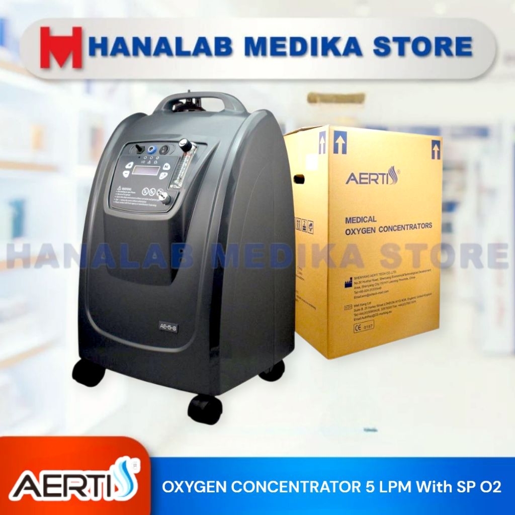 AERTI OXYGEN CONCENTRATOR 5 LPM With SP O2
