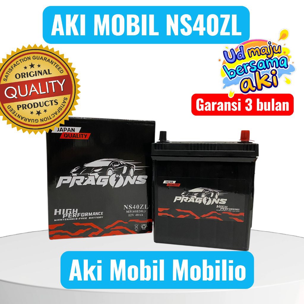 Aki Mobil Honda Brio/Mobilio/Freed NS 40ZL aki kering MF aki mobil honda freed/brio/mobilio