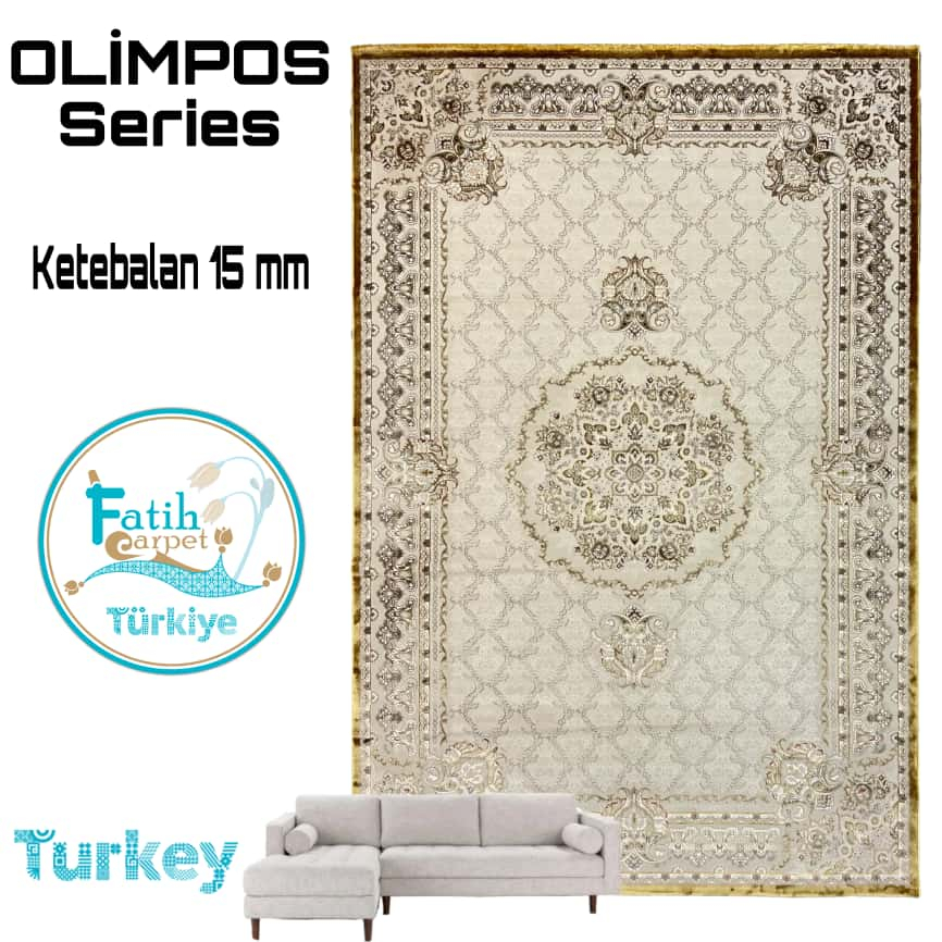 Karpet Klasik Olimpos Import Turki - NU64A Gold