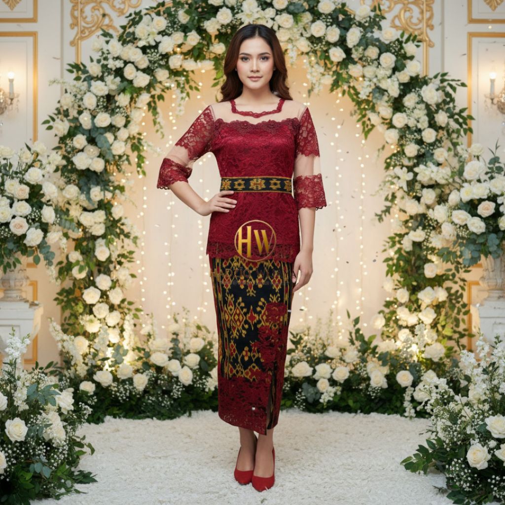 HADZIQ WIJAYA/STELAN ROK BLUS BROKAT