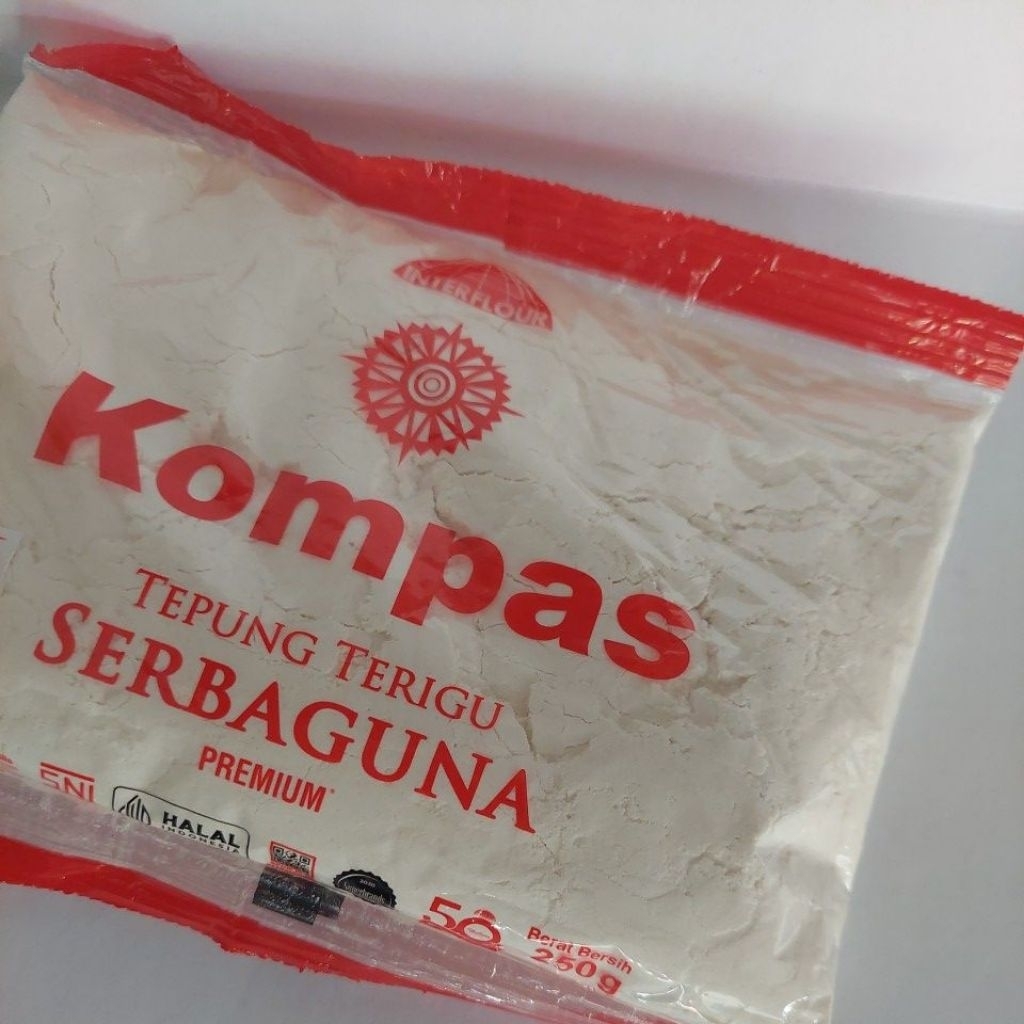 Tepung Terigu Kompas Serbaguna 250g / Tepung Terigu / Tepung Serbaguna