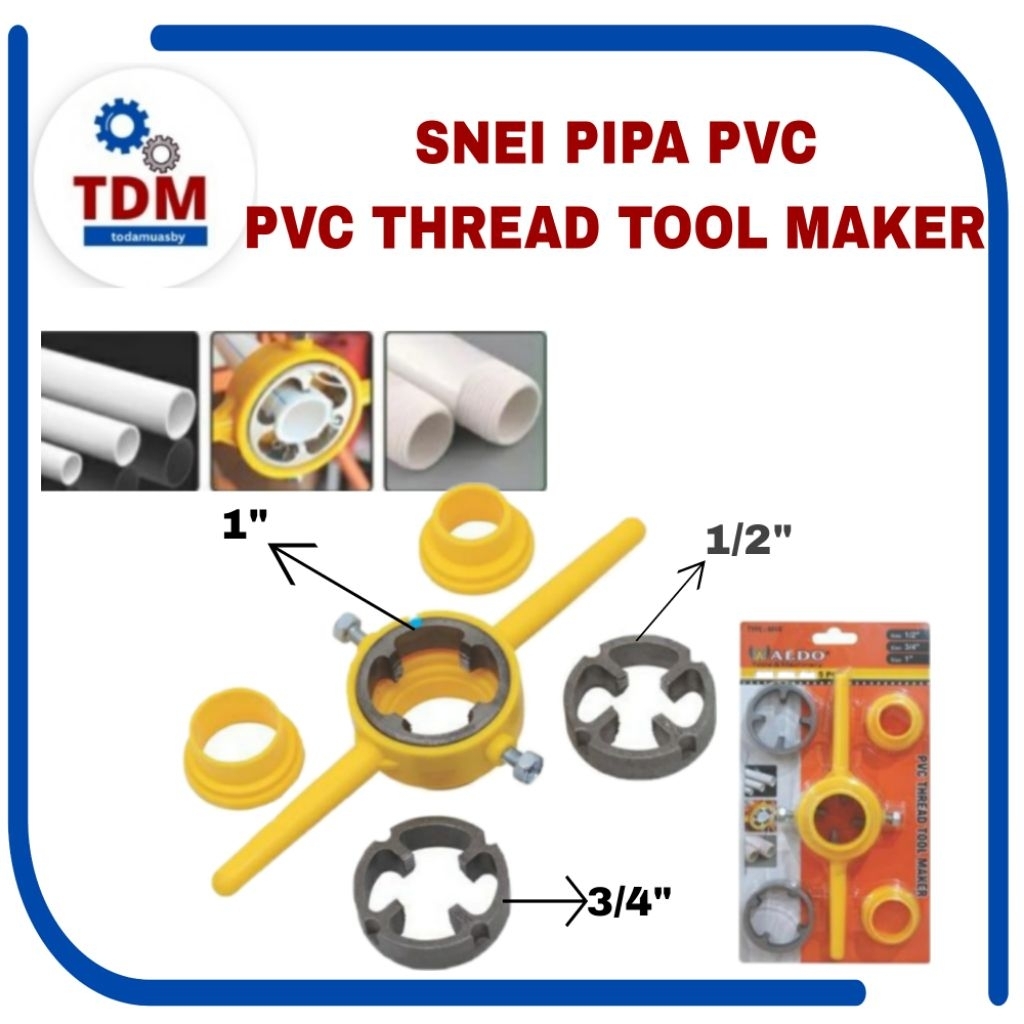 SNEI PIPA PVC / PVC THREAD TOOL MAKER / ALAT PEMBUAT ULIR PIPA DRAT PIPA