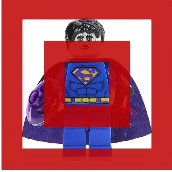 Justice League Superman Bizarro Bizzaro Action Figure Mini