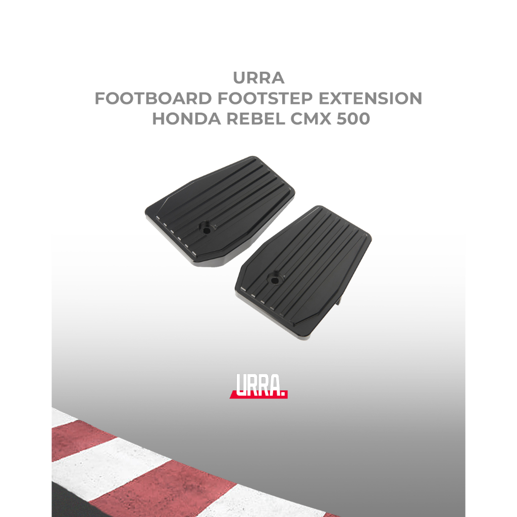 Footboard Footstep Extension Alluminium Pelebar Pijakan Kaki Honda Rebel CMX 500 URRA