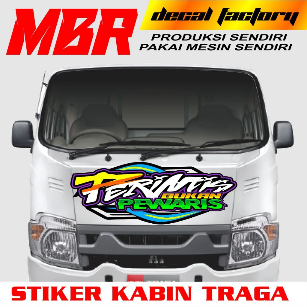 Stiker Kabin Traga, Stiker Decal Variasi Traga