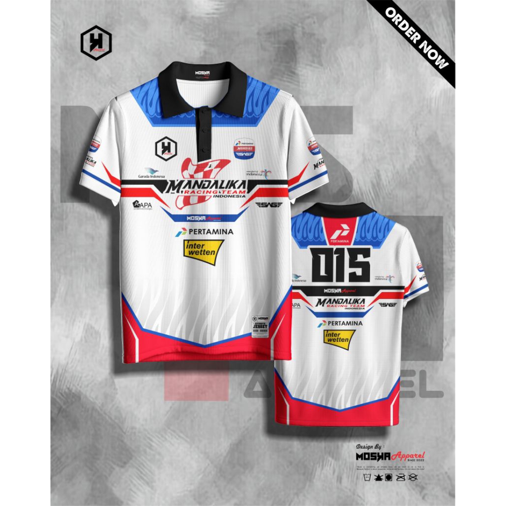 Kaos Jersey Racing/Jersey Balap/Jersey Custom MANDALIKA