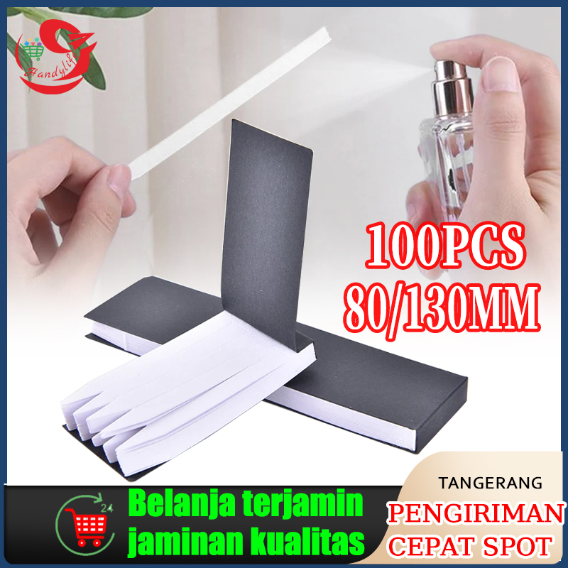 100Pcs Tester Kertas Parfum Strip Paper Test Parfum Smelling Strip Parfum Kertas Untuk Tester Parfum