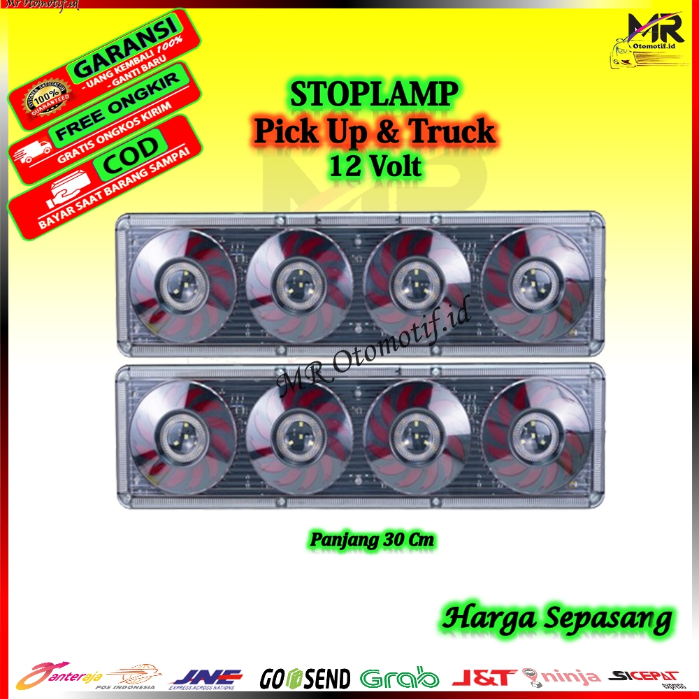 Lampu Belakang Stop Lamp MODEL 4 BULAT KIPAS Variasi Running Led Mobil PickUp  L300 New Carry Panter