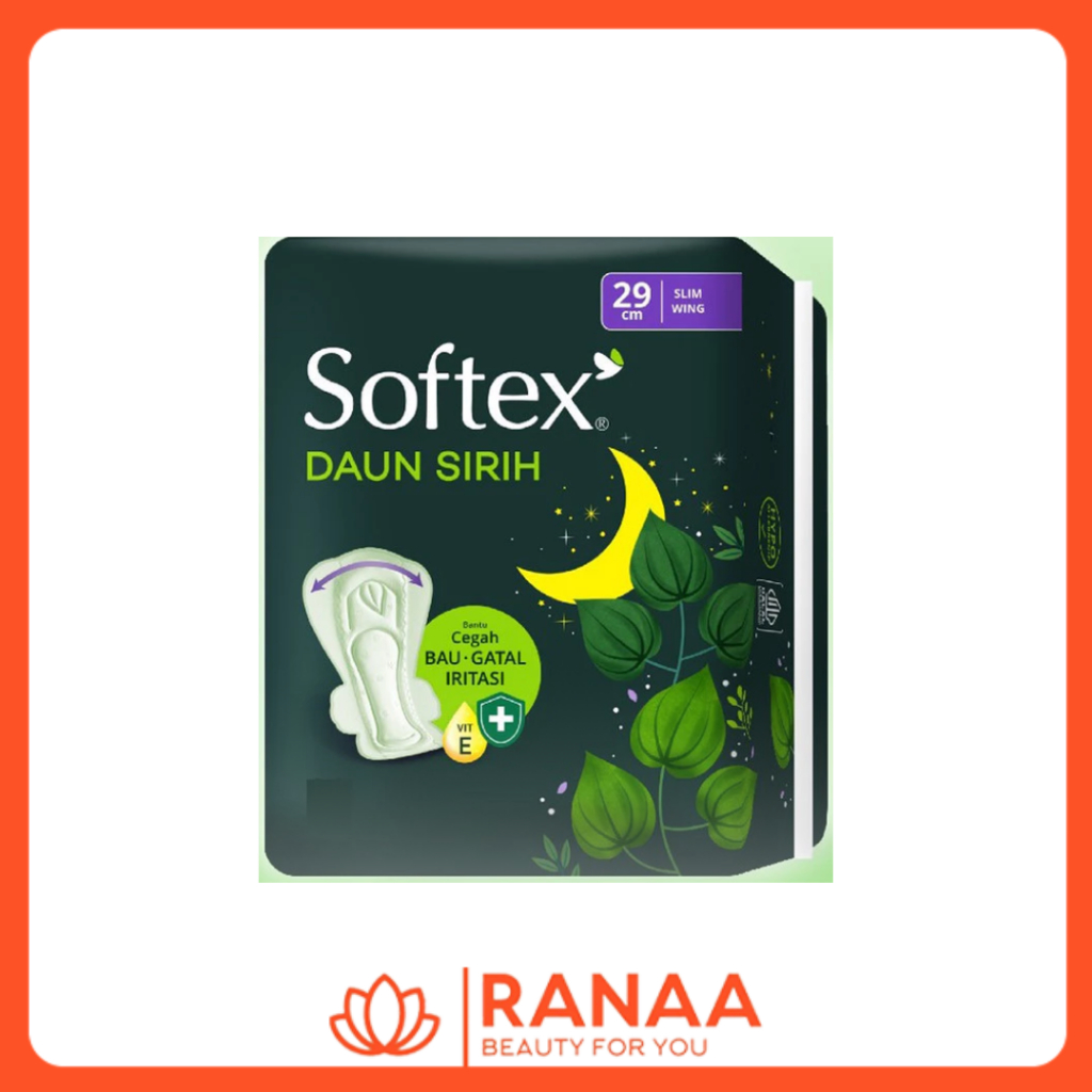 Softex Daun Sirih slim wing 29cm / Softex Daun Sirih 29cm isi 8+1pads
