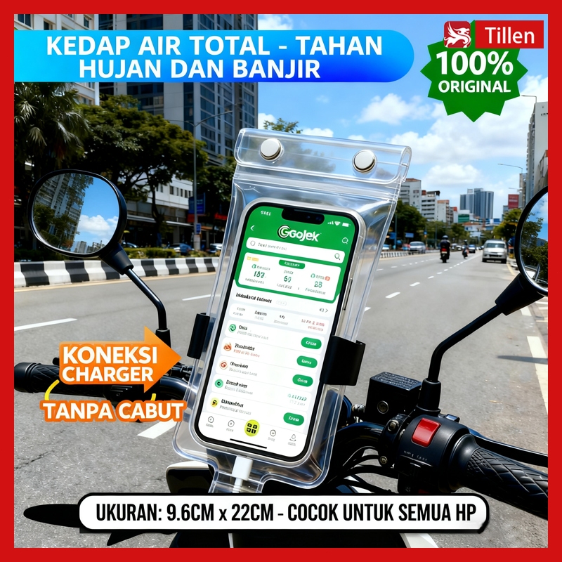 Tas HP Anti Air Waterproof Pouch 100% Kedap Air & Debu untuk Berenang, Snorkeling, Pantai, Hiking | 