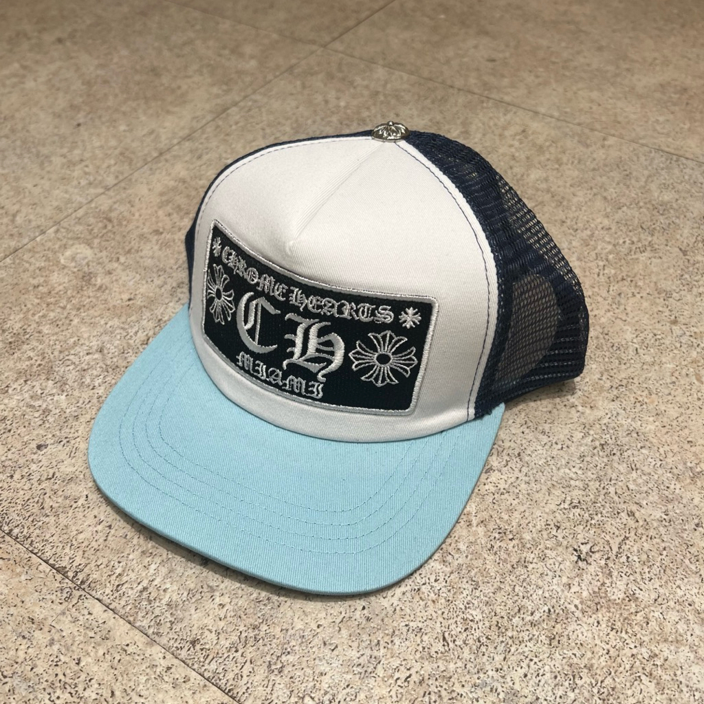 Topi Pria CHR Miami Trucker Cap PM - Topi Jaring Unisex Strap Patch