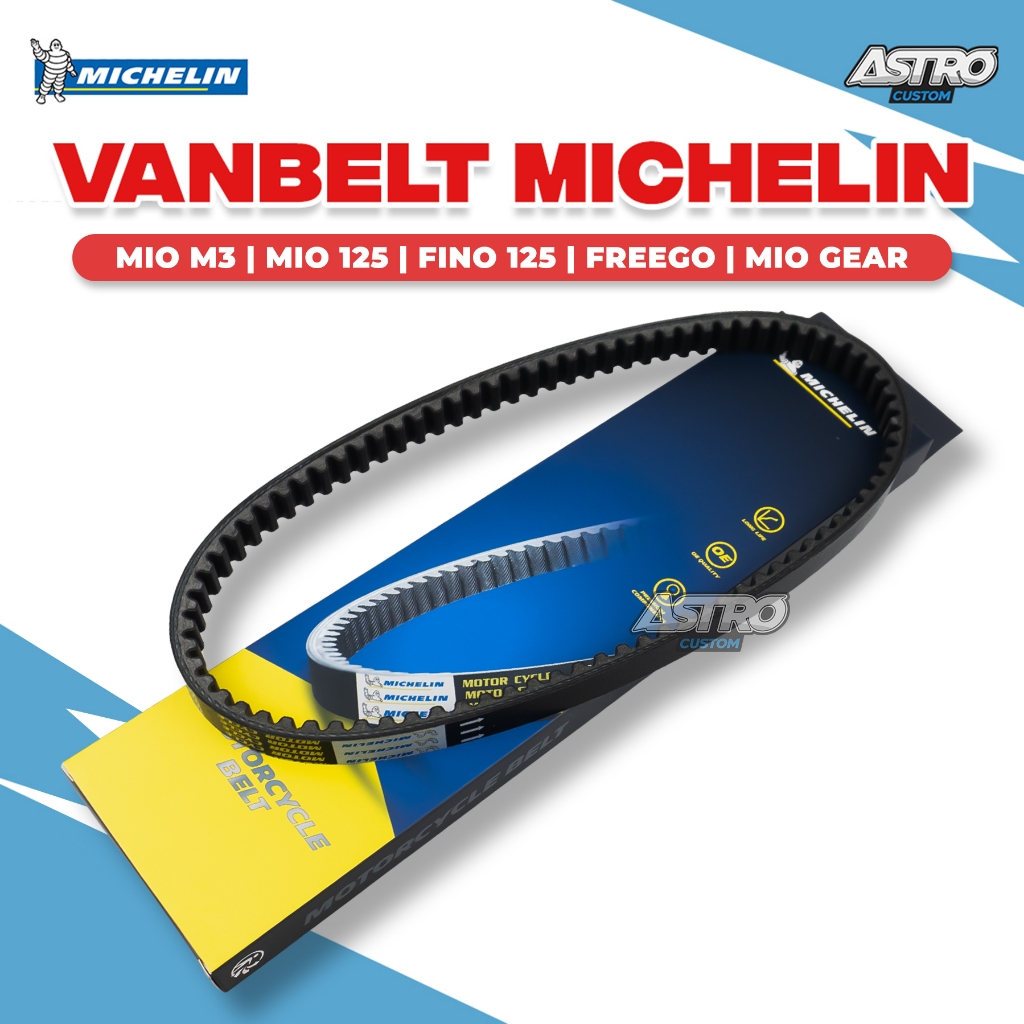 Michelin Vanbelt Mio J X Ride 115 Mio GT Fino Vario PCX ADV Beat Scoopy Nmax Aerox Lexi Vbelt CVT