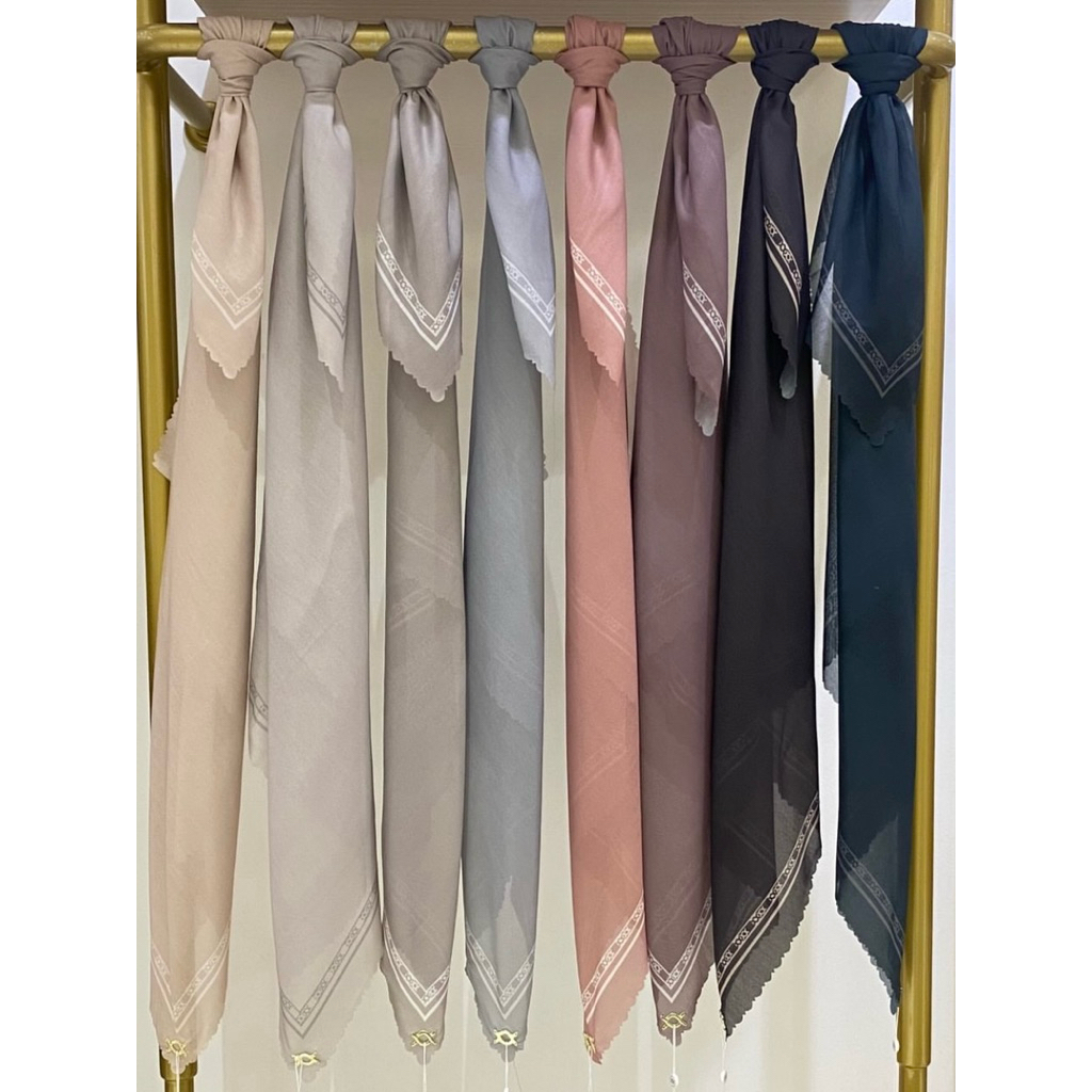 Wearing Klamby Monogram Daily Scarf ORIGINAL NEW