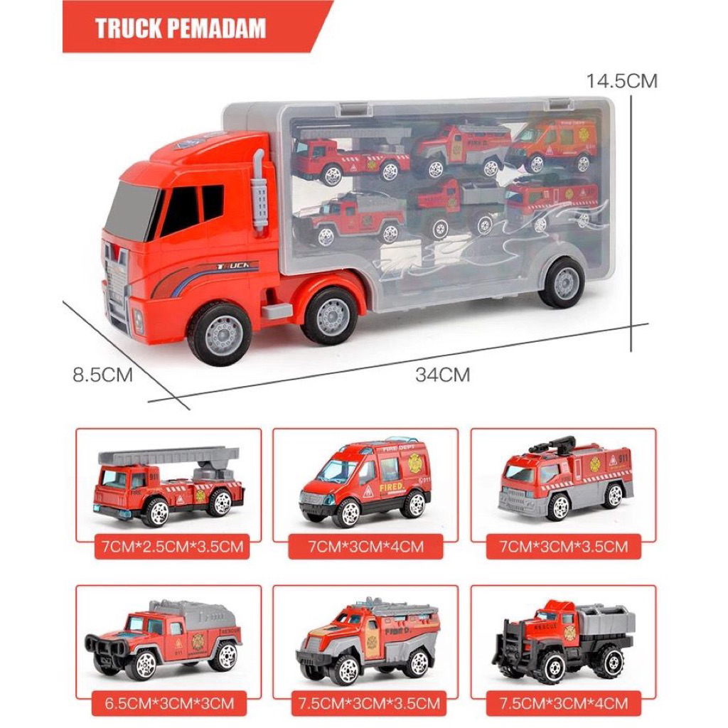 Truk container/truk mobil kecil/mainan mobil truk