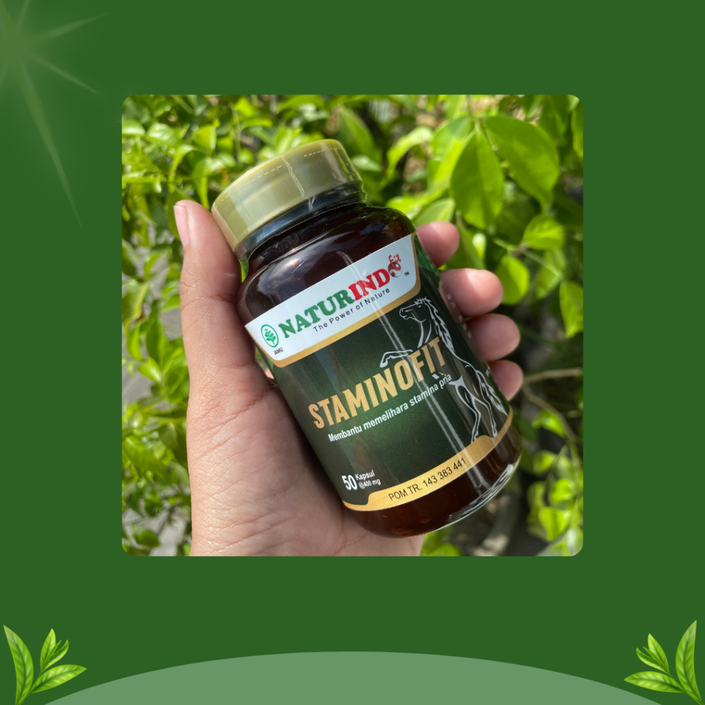 Staminofit Naturindo Obat Penguat Stamina Pria Tahan Lama Ejakulasi Dini Meningkatkan Kekuatan