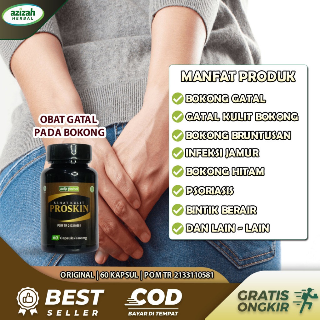 Obat Penghilang Pantat Gatal Hitam Bentol Merah Bruntusan Dermatitis Eksim Kurap Bisulan Di Bokong d