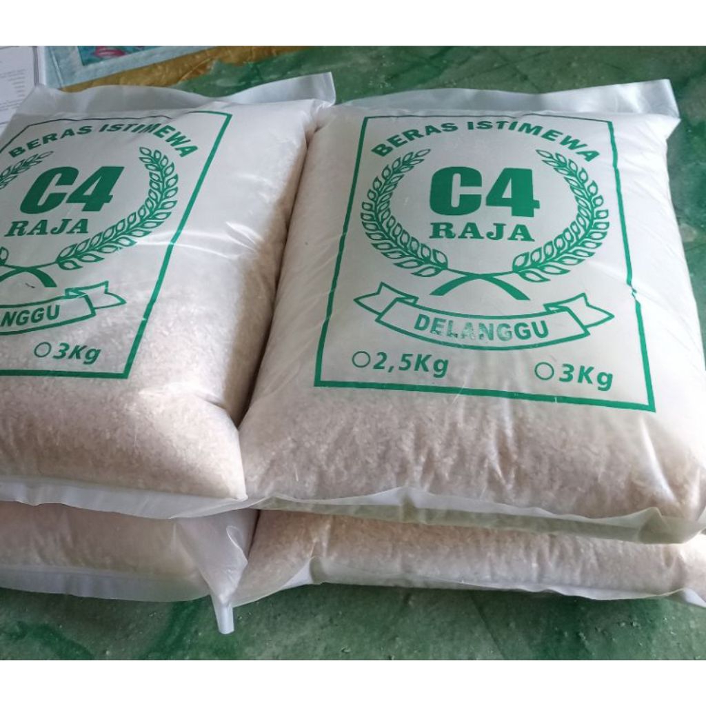 Plastik kemasan Beras ukuran 2.5KG dan 3KG isi 50 lembar