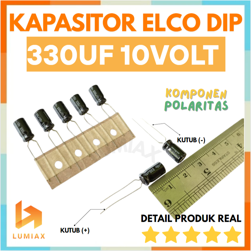 capasitor elektrolit NICHICON elko 330uf 10volt nichicon 330 uf 10 V