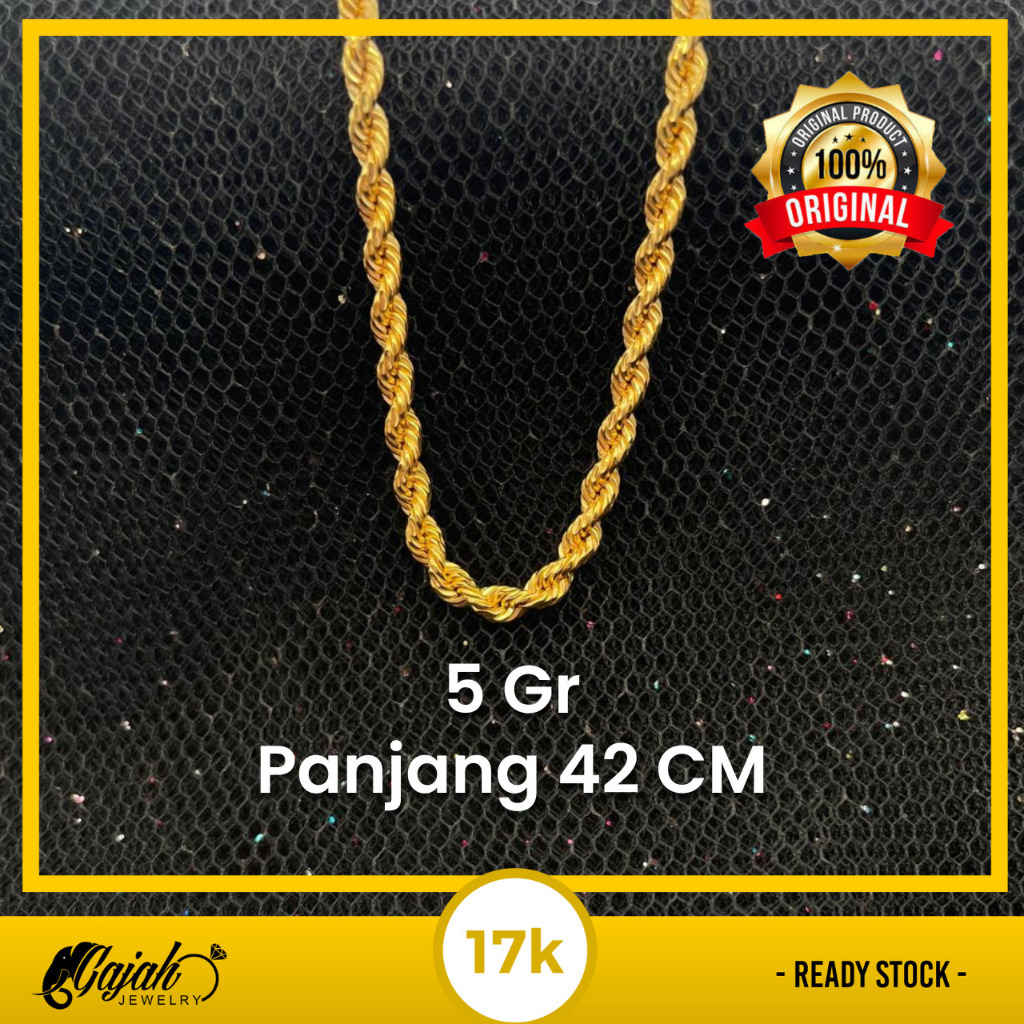 Kalung Emas 17K 5 Gram Toko Emas Gajah Online Salatiga 5293
