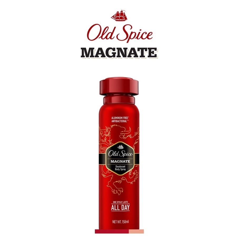 OLD SPICE BODY SPRAY MAGNATE/APDO BODY SPRAY STEEL TITAN/WOLFTHOM/CAPTAIN/KRANKENGARD/BEARLOVE