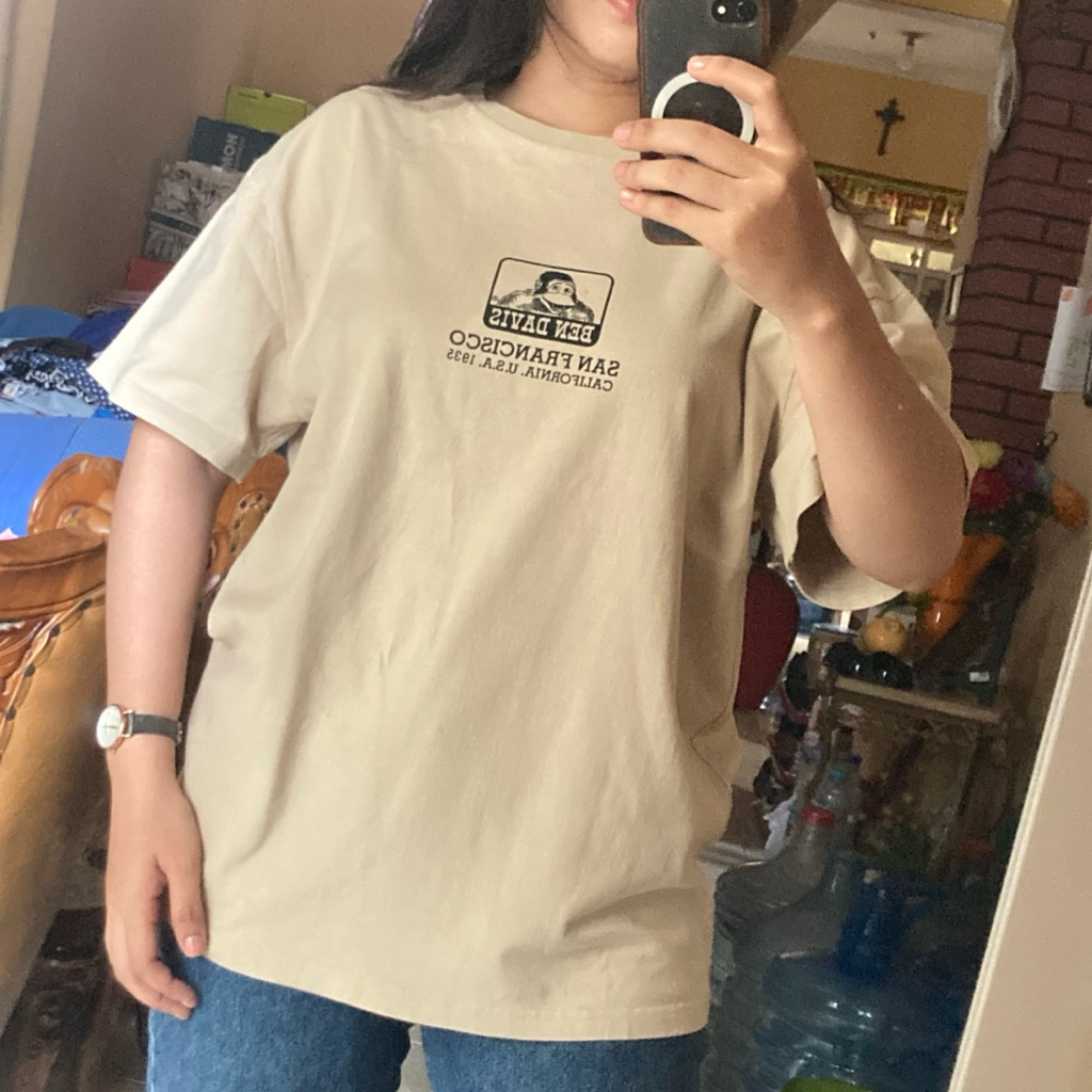 KAOS BEN DAVIS BIG LOGO SECOND TSHIRT LIKE NEW