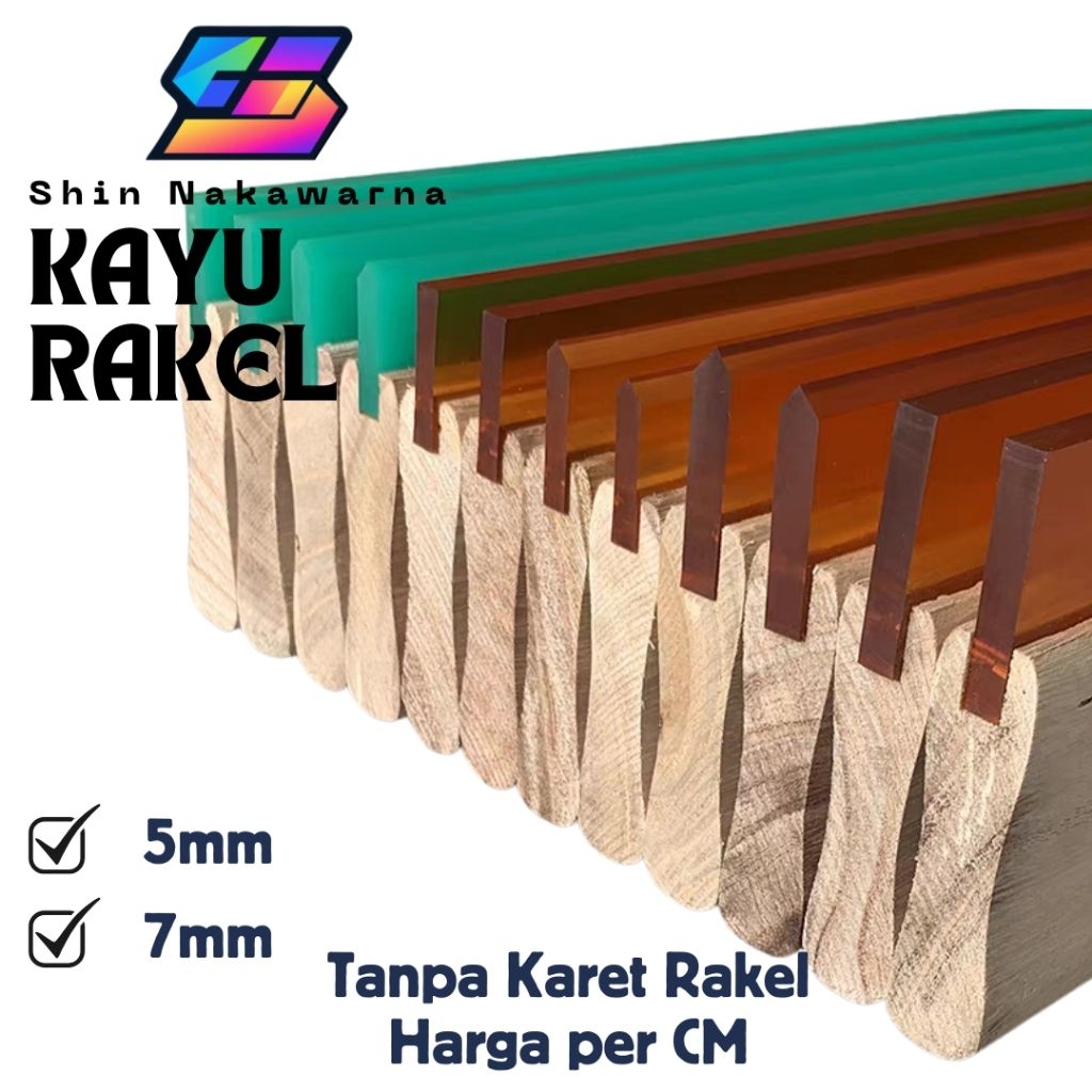 Gagang Rakel Kayu Sablon (perCM)