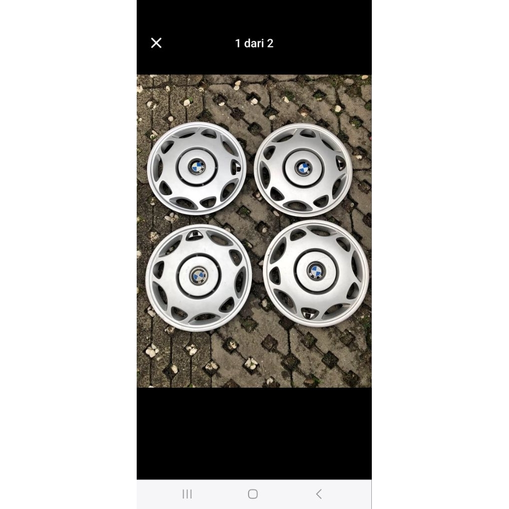 Velg kaleng ertiga R15 + dop BMW