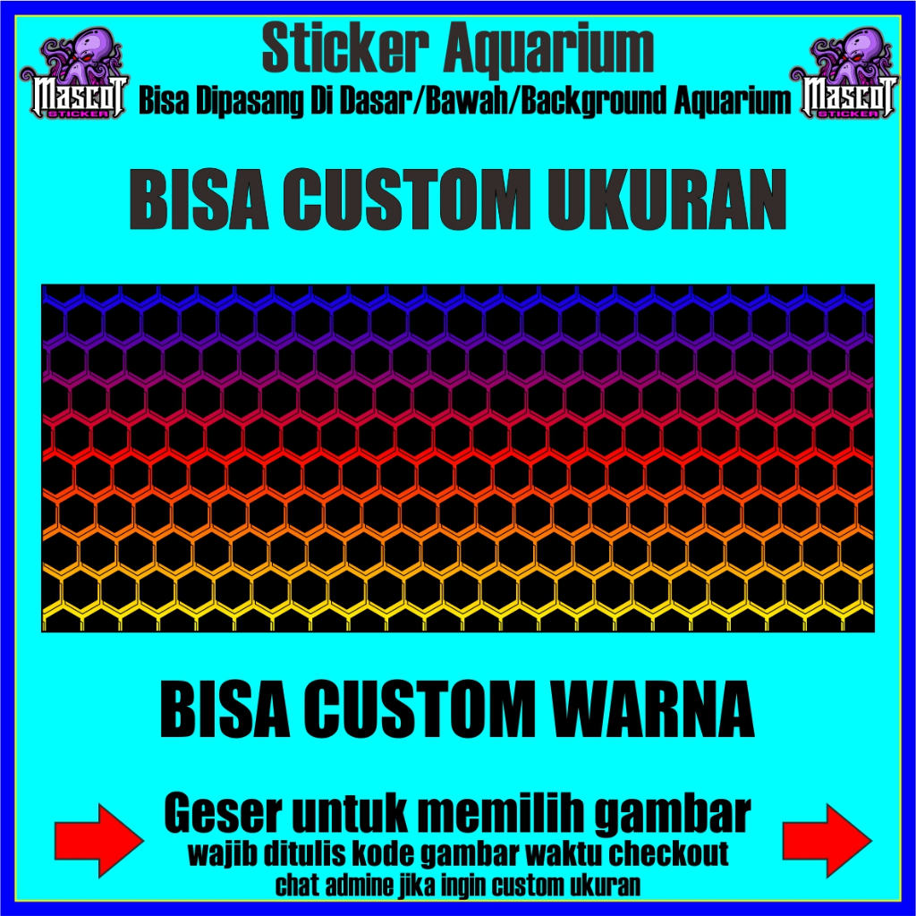 STICKER AQUARIUM, STIKER AKUARIUM, AQUASCAPE,  STIKER KACA AQUARIUM, STIKER BACKGROUND AQUARIUM, STI