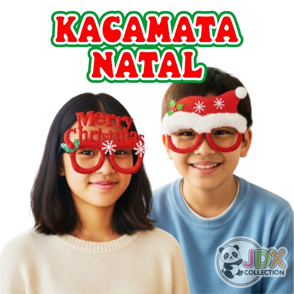 Kacamata Aksesoris Natal Lucu Anak Dan Dewasa Topeng Santa Kacamata Christmas