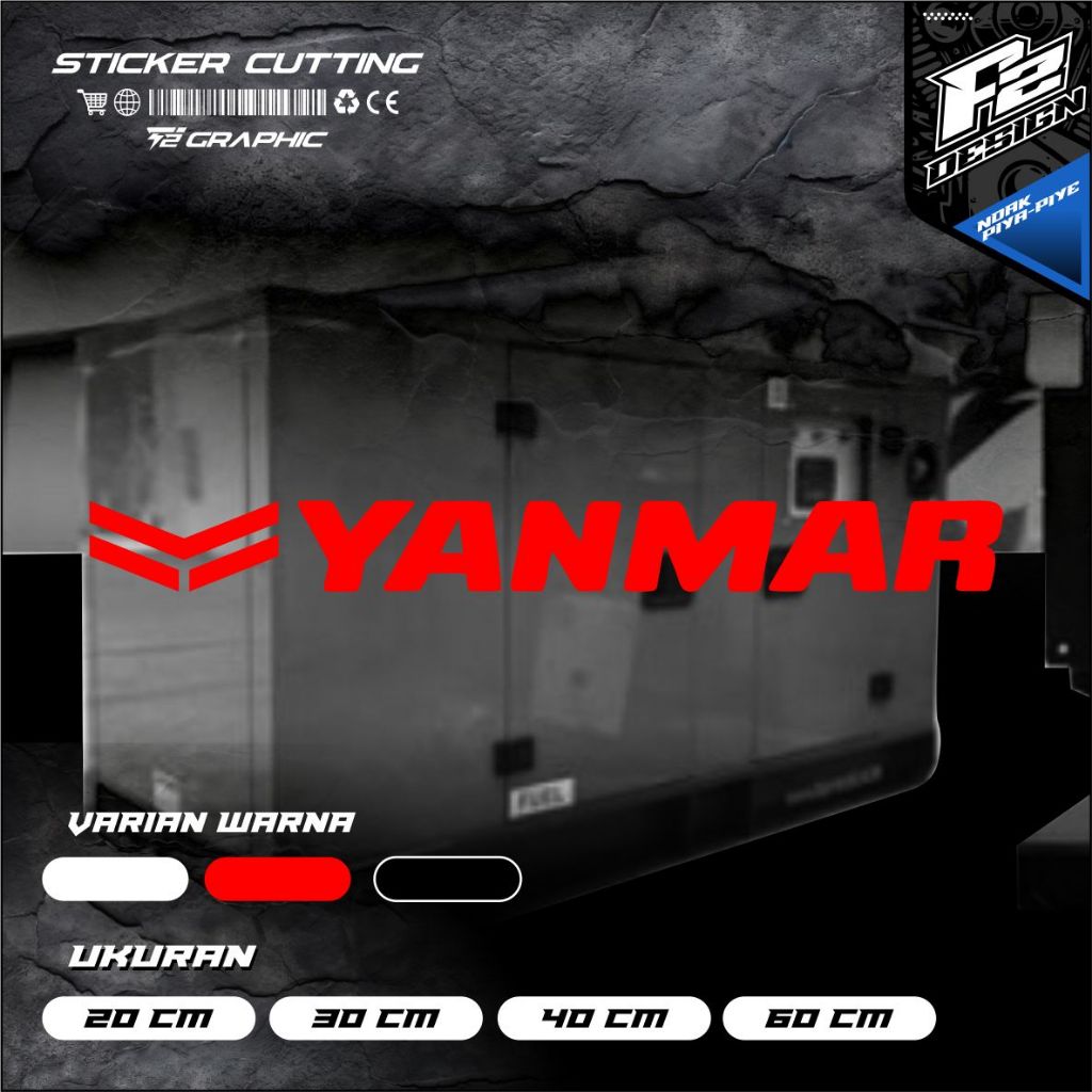 CUTTING STIKER LABEL GENSET YANMAR. STIKER CUTTING GENSET YANMAR. STIKER CUTTING LOGO YANMAR