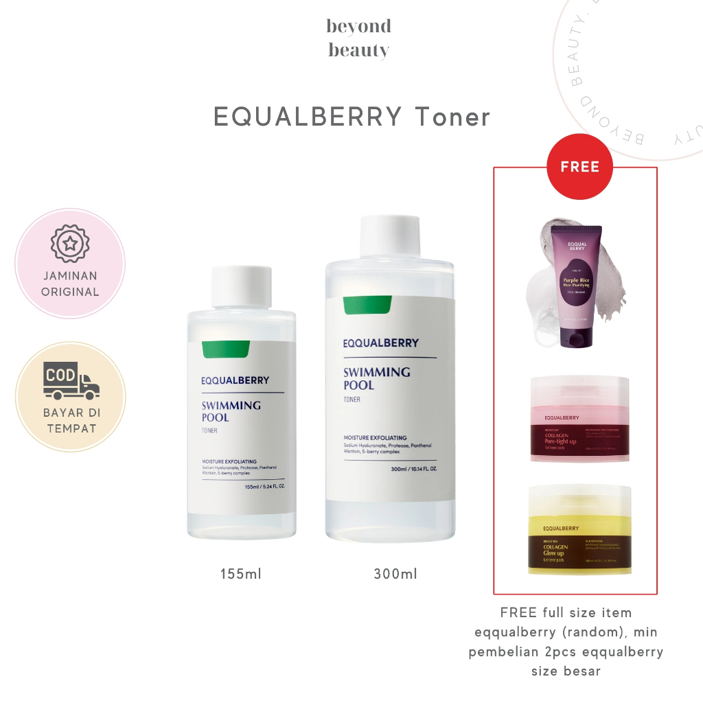 EqqualBerry Swimming Pool Protease Facial Toner 300ml - Eqqualberry Toner
