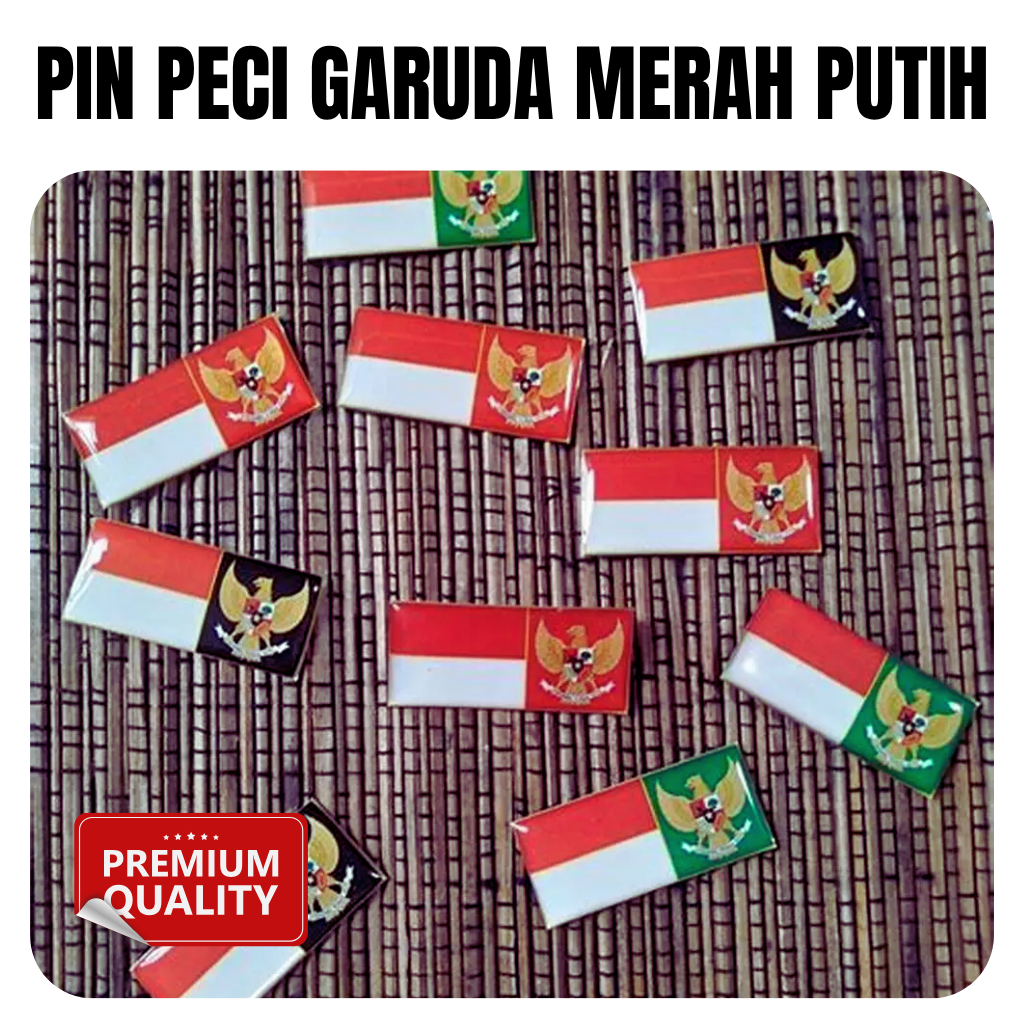 PIN GARUDA MERAH PUTIH – Tempelan Peci Keren untuk PASKIBRA & MPG