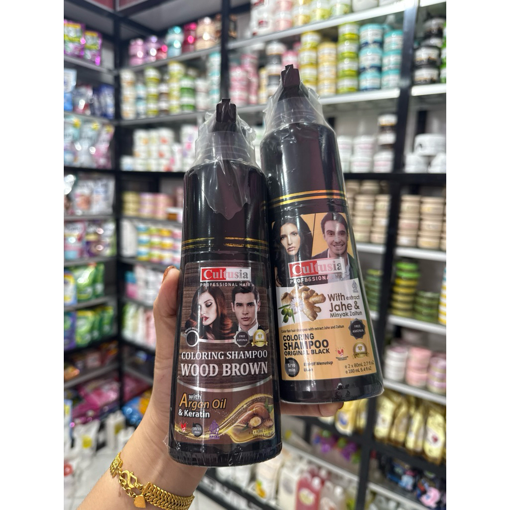 CULTUSIA SHAMPOO PEWARNA PENGHITAM RAMBUT