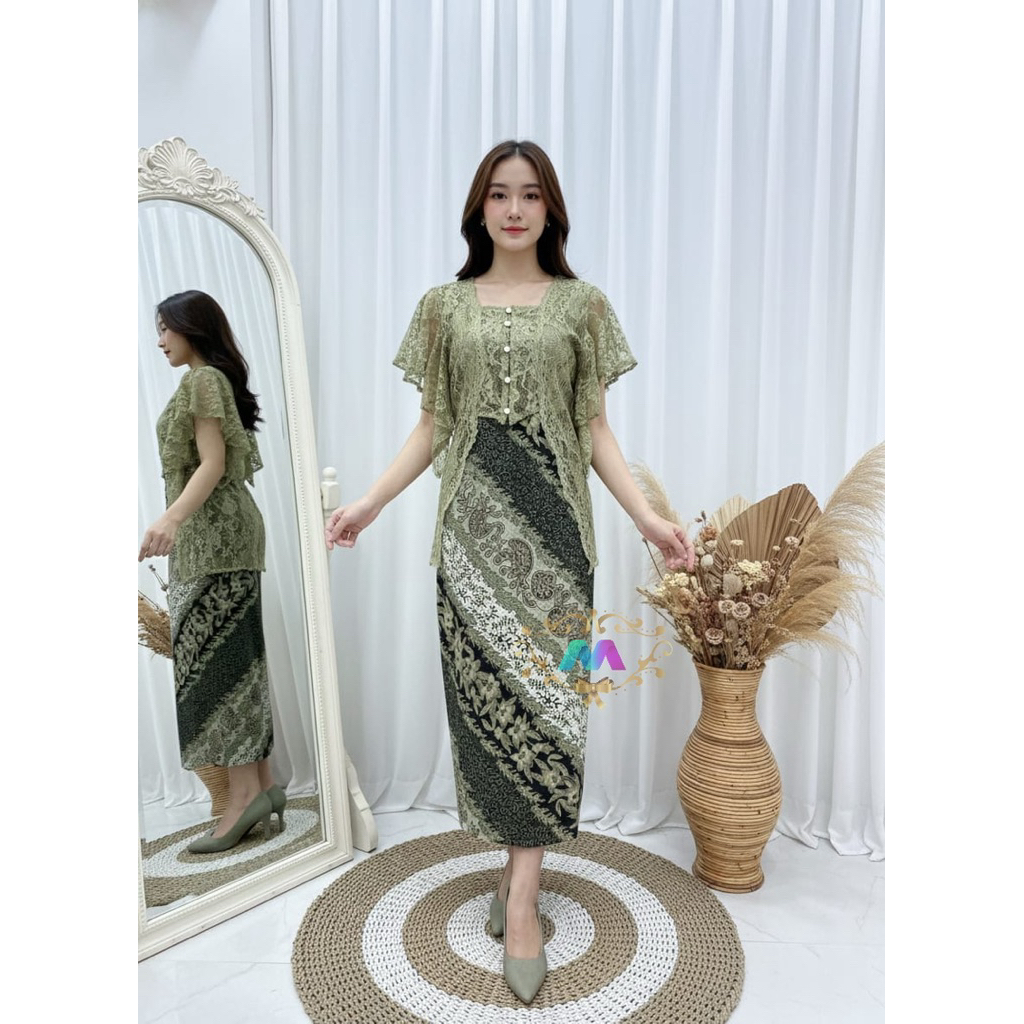 Dres Merah Natal 2025 Mididres Pakaian Dreas Gaung Simpel Dan Elegan Natalan 2026 Dress Brokat Simpe
