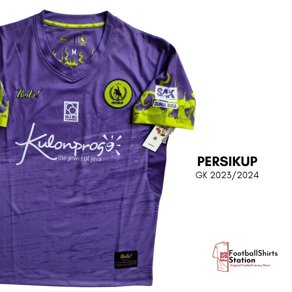 Jersey Persikup Kulonprogo GK 2023/2024 Size M Original Reds