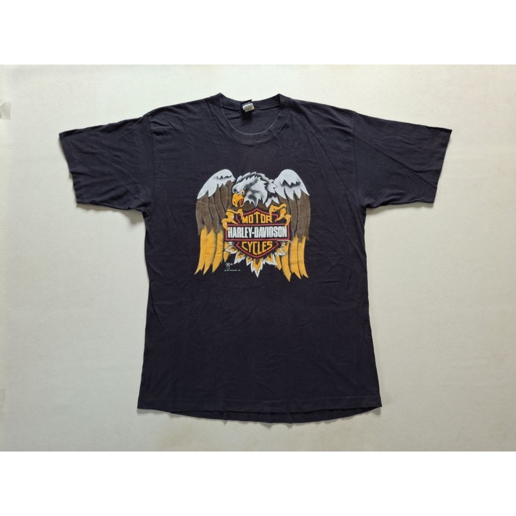 TSHIRT KAOS VINTAGE HARLEY DAVIDSON TAHUN 1989 ORIGINAL 100%