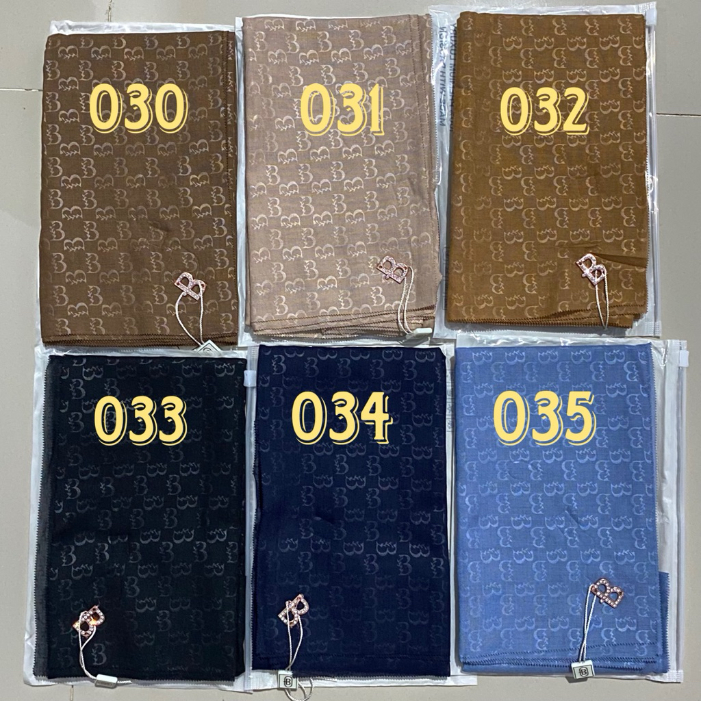 Buckle Scarves - Hijab Segi Empat Emboss Voal Premium Packaging Pouch