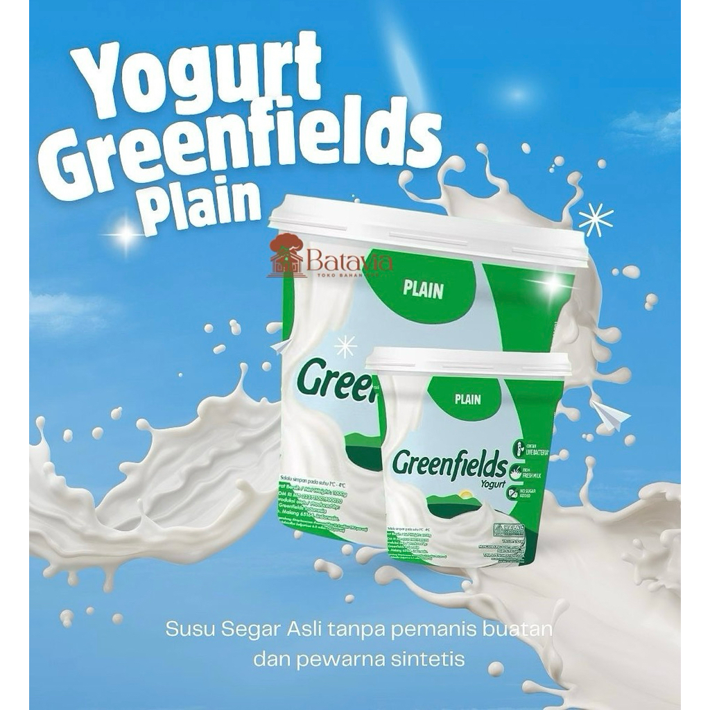 Yogurt Greenfields Plain | Yogurt Plain 1kg