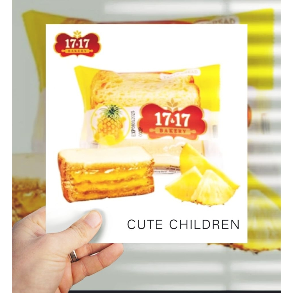 Roti 1717 panggang Roti 1717 Bakery Halal Roti 65g Lembut Roti Isi Vanilla Cokelat Keju Strawberry M