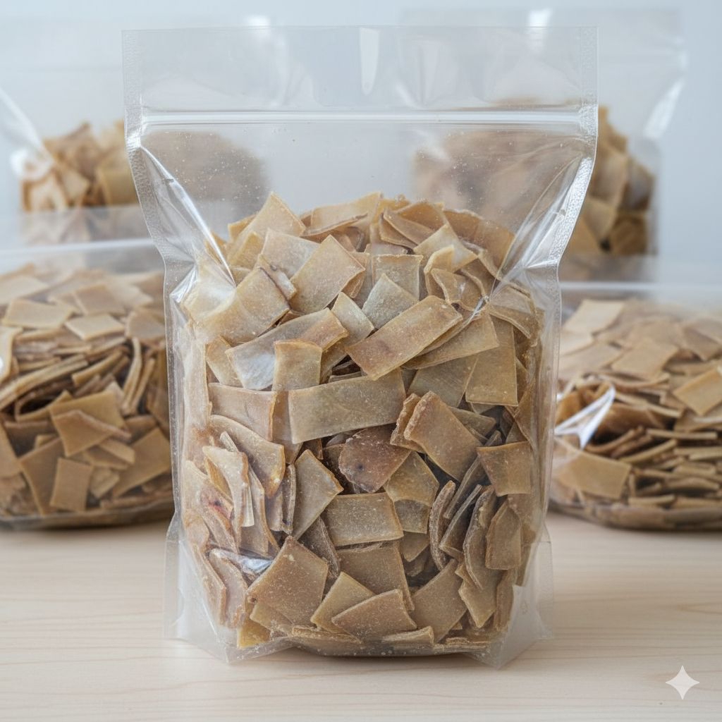 Kerupuk Rambak Pangsit Mentah 1Kg | Camilan Tradisional Renyah Gurih Siap Goreng