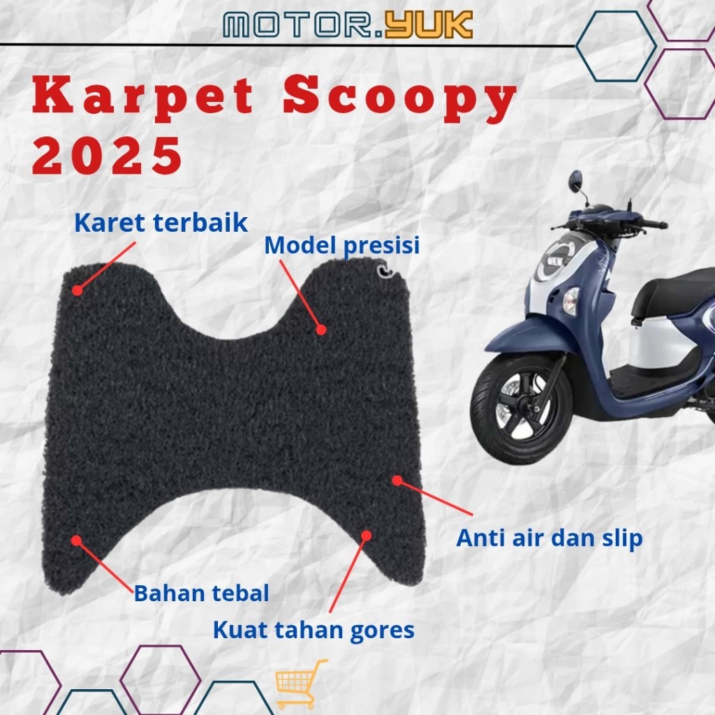 Karpet scoopy 2025 new alas karpet scoopy 2025 honda premium
