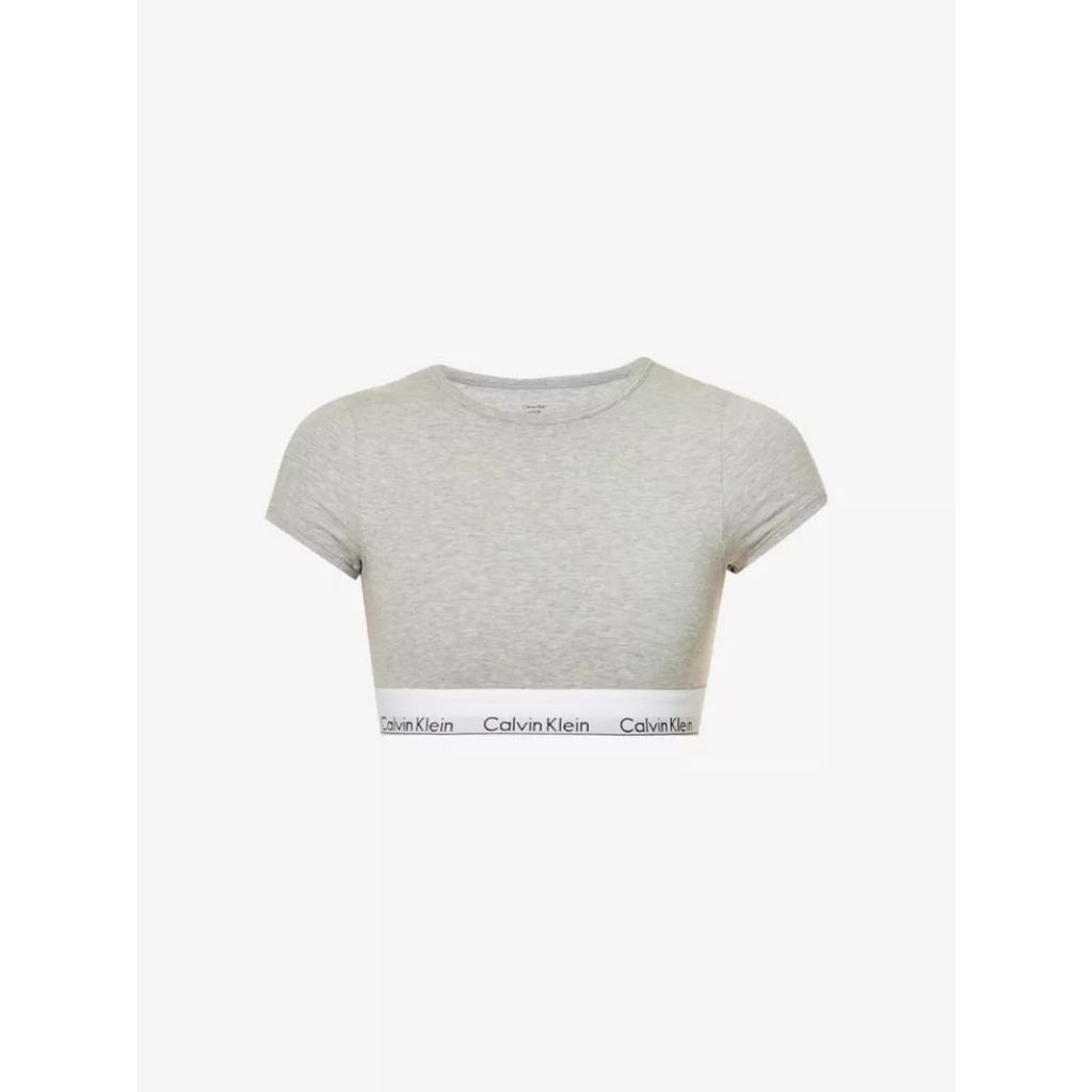 Calvin Klein Modern Cotton Tshirt Bralette -Gray Size L