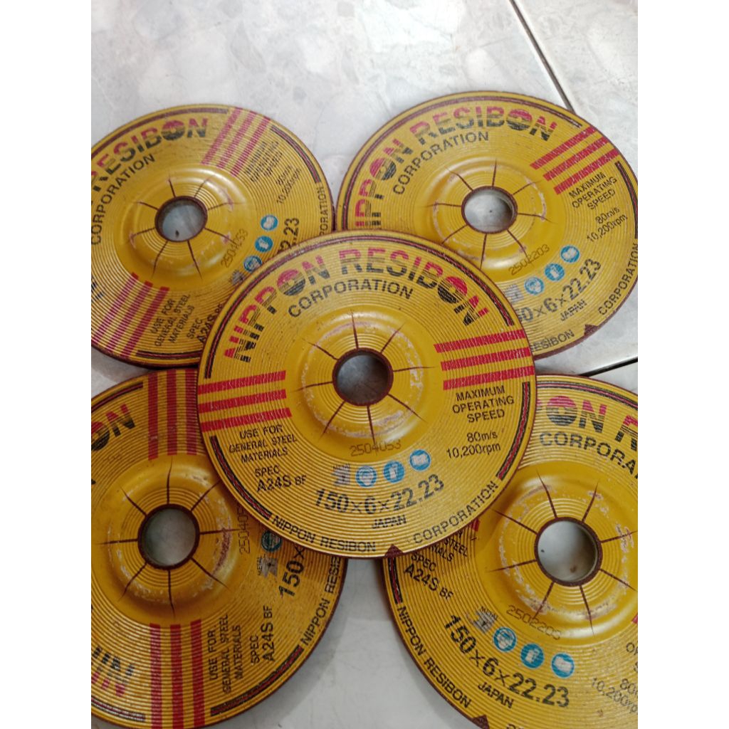 BATU GERINDA NIPPON RESIBON 6" GERINDA POLES ASLI