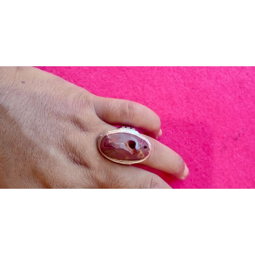 BATU Akik ATI AYAM Jamal combong dua lobang tembus satu lobang, unik antik