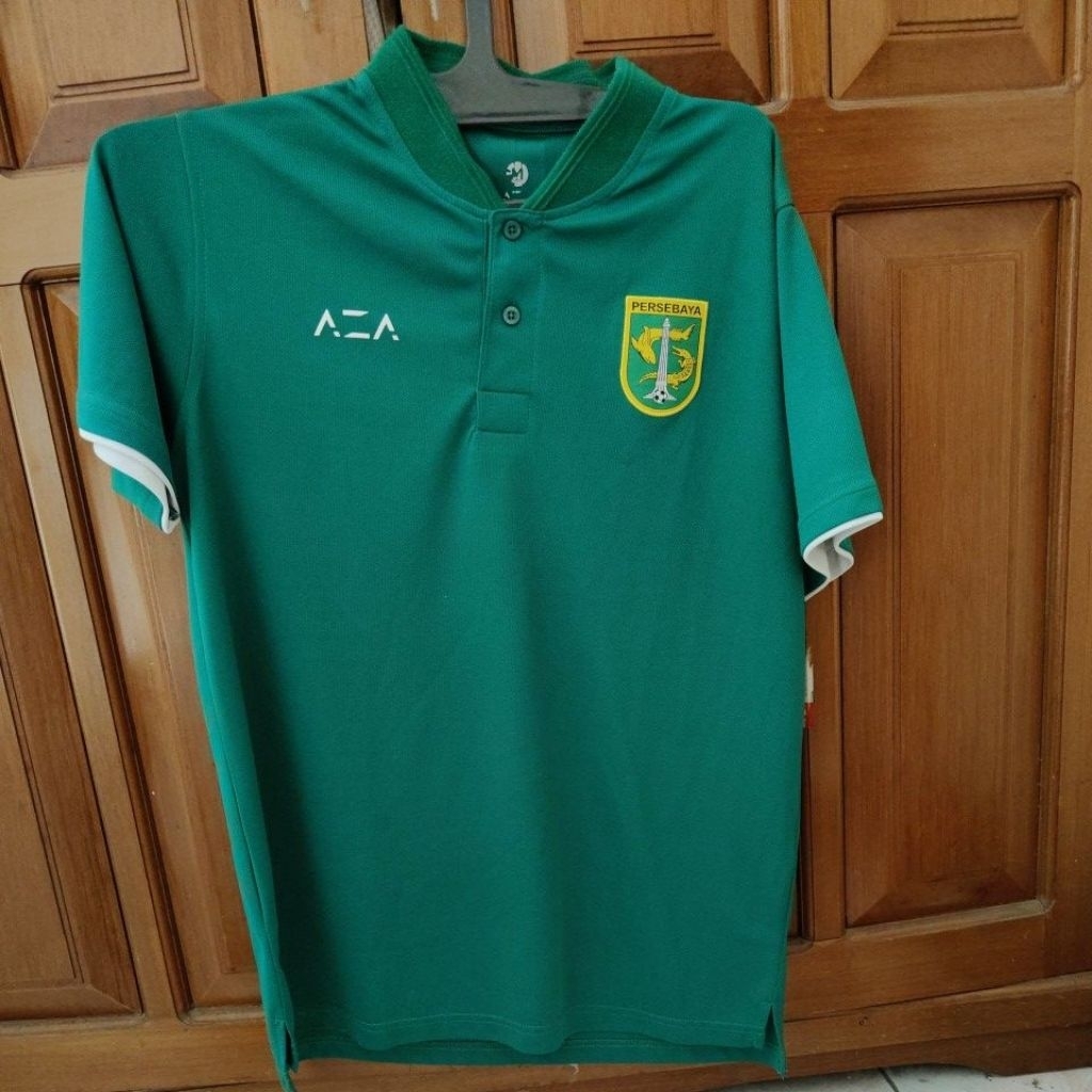 POLO JERSEY PERSEBAYA SURABAYA OFFICIAL SIZE M, SECOND