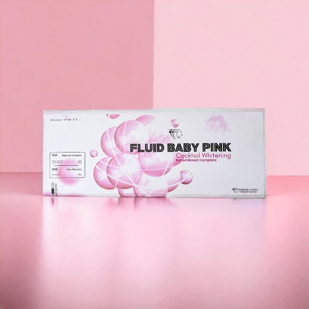 ECER 1 SET!!!Fluid baby pink booster infus whitening/babypink/infus pemutih ampuh