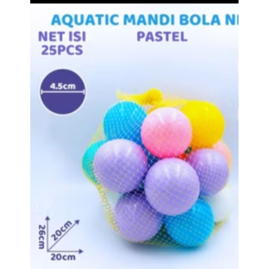 (ISI 25)BOLA MANDI/MANDI BOLA ISI 25 PASTEL